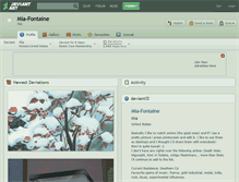 Tablet Screenshot of mia-fontaine.deviantart.com
