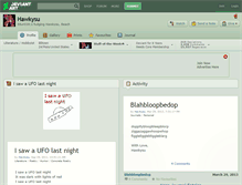 Tablet Screenshot of hawkysu.deviantart.com