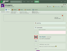 Tablet Screenshot of ccrystal14.deviantart.com