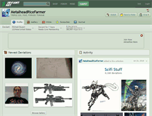 Tablet Screenshot of metalheadricefarmer.deviantart.com