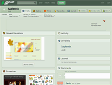Tablet Screenshot of kapiernix.deviantart.com