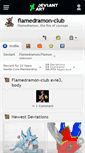 Mobile Screenshot of flamedramon-club.deviantart.com