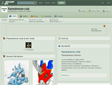 Tablet Screenshot of flamedramon-club.deviantart.com