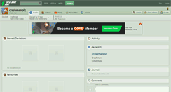 Desktop Screenshot of crashmanplz.deviantart.com
