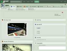 Tablet Screenshot of lapse.deviantart.com