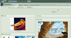 Desktop Screenshot of clerical-error.deviantart.com