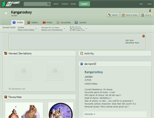 Tablet Screenshot of kangarooboy.deviantart.com