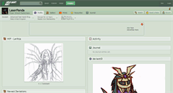 Desktop Screenshot of laserpanda.deviantart.com