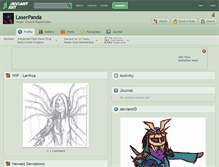 Tablet Screenshot of laserpanda.deviantart.com