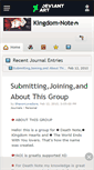 Mobile Screenshot of kingdom-note.deviantart.com