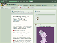 Tablet Screenshot of kingdom-note.deviantart.com
