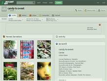 Tablet Screenshot of candy-is-sweet.deviantart.com