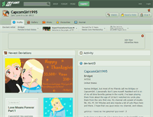 Tablet Screenshot of capcomgirl1995.deviantart.com