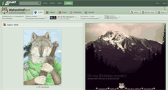 Desktop Screenshot of nizhoniwolf.deviantart.com