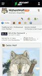Mobile Screenshot of nizhoniwolf.deviantart.com