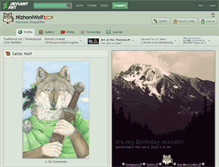 Tablet Screenshot of nizhoniwolf.deviantart.com