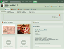 Tablet Screenshot of na0ta-nandaba1113.deviantart.com