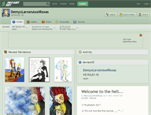Tablet Screenshot of demyxlarxenaxelroxas.deviantart.com