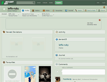 Tablet Screenshot of leffe-ruby.deviantart.com