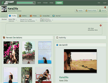 Tablet Screenshot of kanazilla.deviantart.com