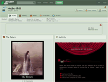 Tablet Screenshot of hobbs-1981.deviantart.com