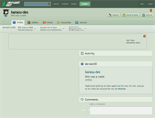 Tablet Screenshot of karasu-des.deviantart.com