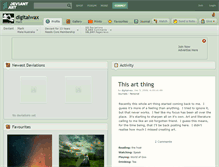 Tablet Screenshot of digitalwax.deviantart.com