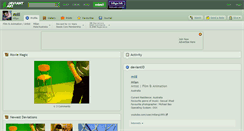 Desktop Screenshot of miil.deviantart.com