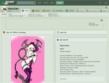 Tablet Screenshot of katuchan.deviantart.com