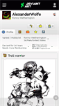 Mobile Screenshot of alexanderwolfe.deviantart.com