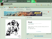 Tablet Screenshot of alexanderwolfe.deviantart.com