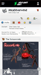 Mobile Screenshot of micasilverwind.deviantart.com