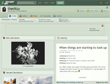 Tablet Screenshot of chanzilly.deviantart.com