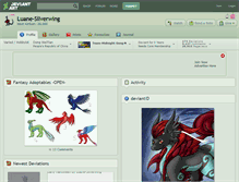 Tablet Screenshot of luane-silverwing.deviantart.com