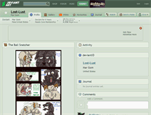 Tablet Screenshot of lost-lust.deviantart.com