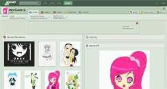 Desktop Screenshot of mewcuxie12.deviantart.com