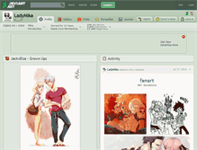 Tablet Screenshot of ladymika.deviantart.com