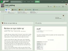 Tablet Screenshot of cute-ladybug.deviantart.com