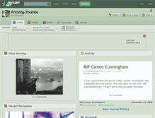 Tablet Screenshot of pricking-thumbs.deviantart.com