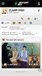 Mobile Screenshot of clamp-wish.deviantart.com