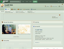 Tablet Screenshot of clamp-wish.deviantart.com