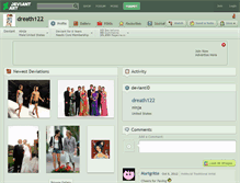 Tablet Screenshot of dreath122.deviantart.com