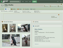 Tablet Screenshot of kitty-cthulhu.deviantart.com