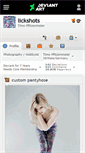 Mobile Screenshot of lickshots.deviantart.com