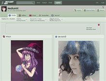 Tablet Screenshot of mediumix.deviantart.com