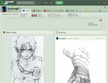 Tablet Screenshot of kyokyogirl.deviantart.com