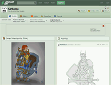 Tablet Screenshot of karbacca.deviantart.com