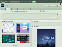 Tablet Screenshot of mkrukowski.deviantart.com