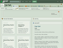 Tablet Screenshot of kage-egak.deviantart.com