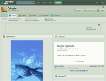 Tablet Screenshot of crimple.deviantart.com